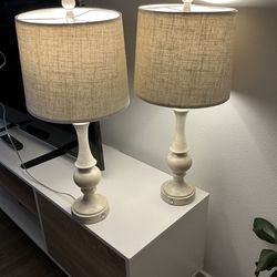 Vintage farmhouse table lamps