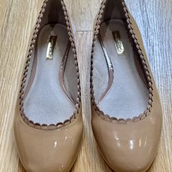 Louise et Cie Tan Leather Flats Timeless Comfort 6.5