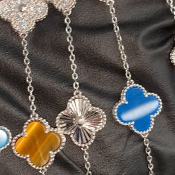 925 Silver Moissanite Diamond Van Clef Chains And Bracelets 