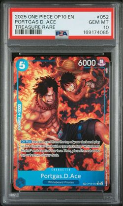 One Piece Portgas D. Ace Treasure Rare PSA 10