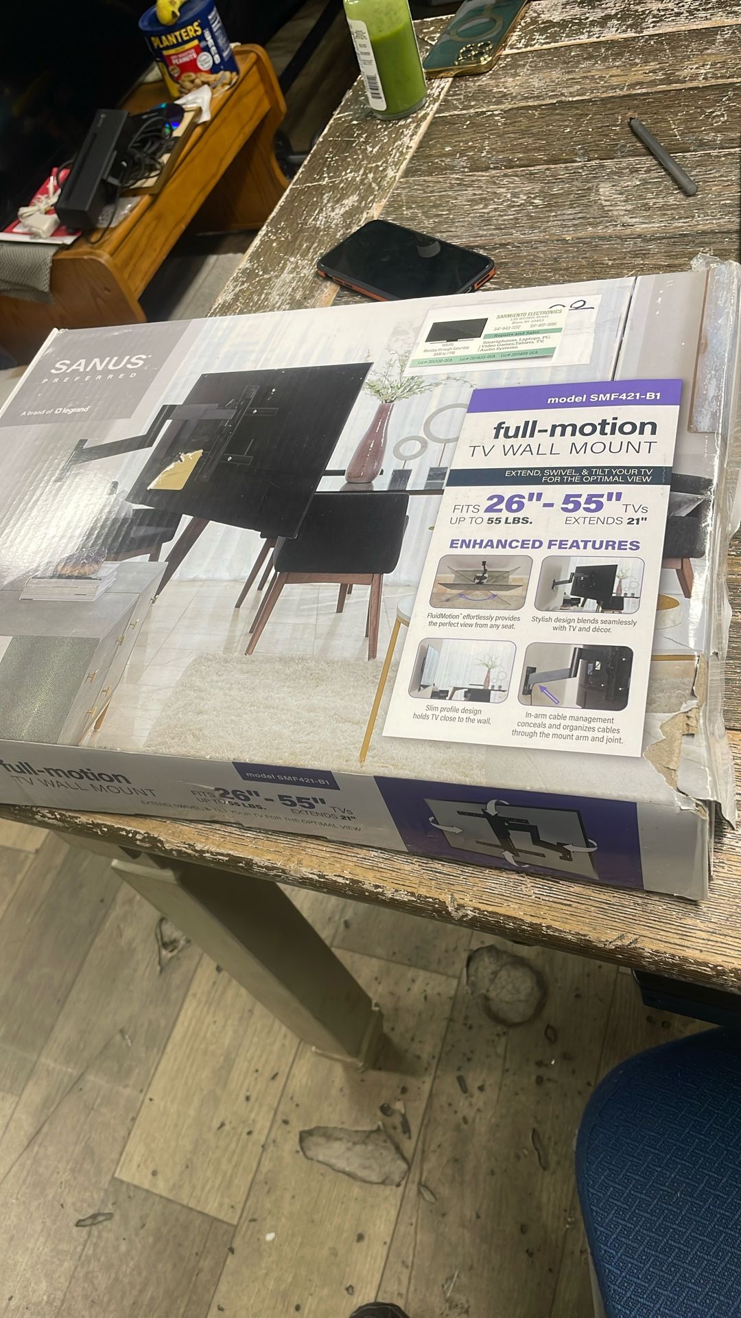 Full Motion TV Mount 26-55” $45