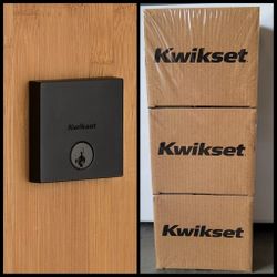 Kwikset Downtown Matte Black Deadbolt Smartkey 
