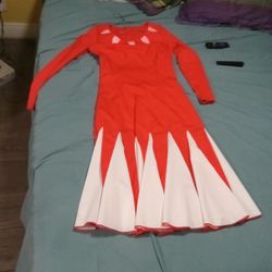 Red And White Dress
