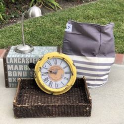 Cheap! Home Decor ($5 each) Storage Trunk Lamp Clock Tray Laundry Hamper
