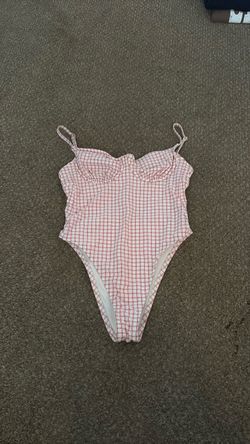 Red Gingham Target One-Piece Swimsuit
