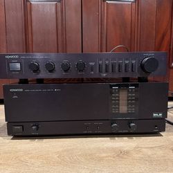 Kenwood Basic M2 power amp & C1 preamp
