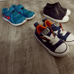 Size 7 Nike's, Toms And Converse