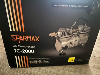 Sparmax air compressor TC-200 with Airbrush Gun