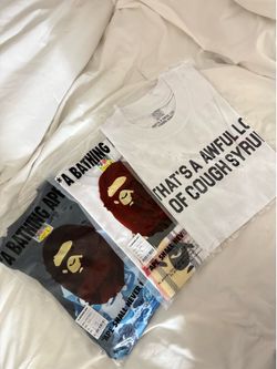 bape and cough syrup tees
