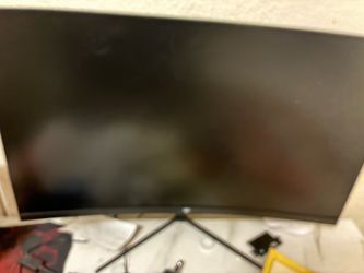 Curved Widescreen Desktop Monitor
