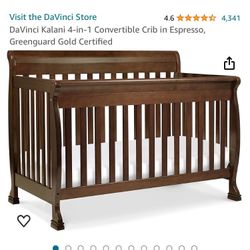 Crib (w/ Conversion Kit)And Changing Table With Drawer