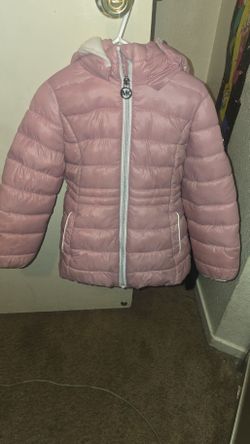 Michael Kors Kids Pink Puffer Jacket