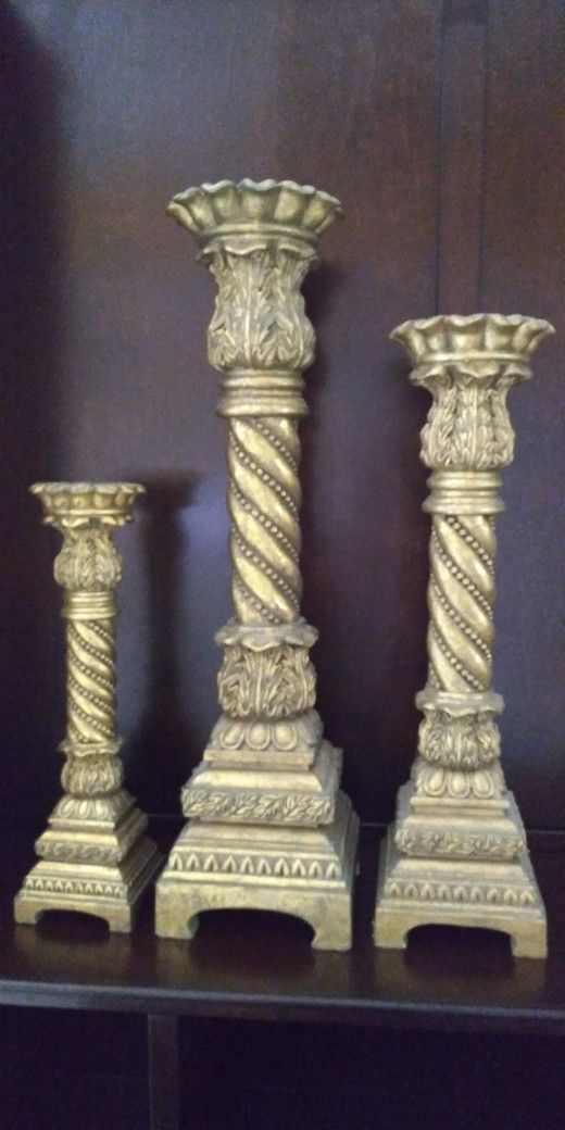 3 Piece Candleholders
