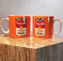 Campbell's Soup Andy Warhol Edition Mug  2 pc mug set