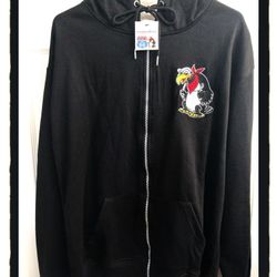 RoadKill Cafe ☠️ You Kill It!  We Grill It! ☠️ Zippered Hoodie - XL *NWT*