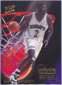 1993-94 Fleer Ultra Larry Johnson Inside Outside Card