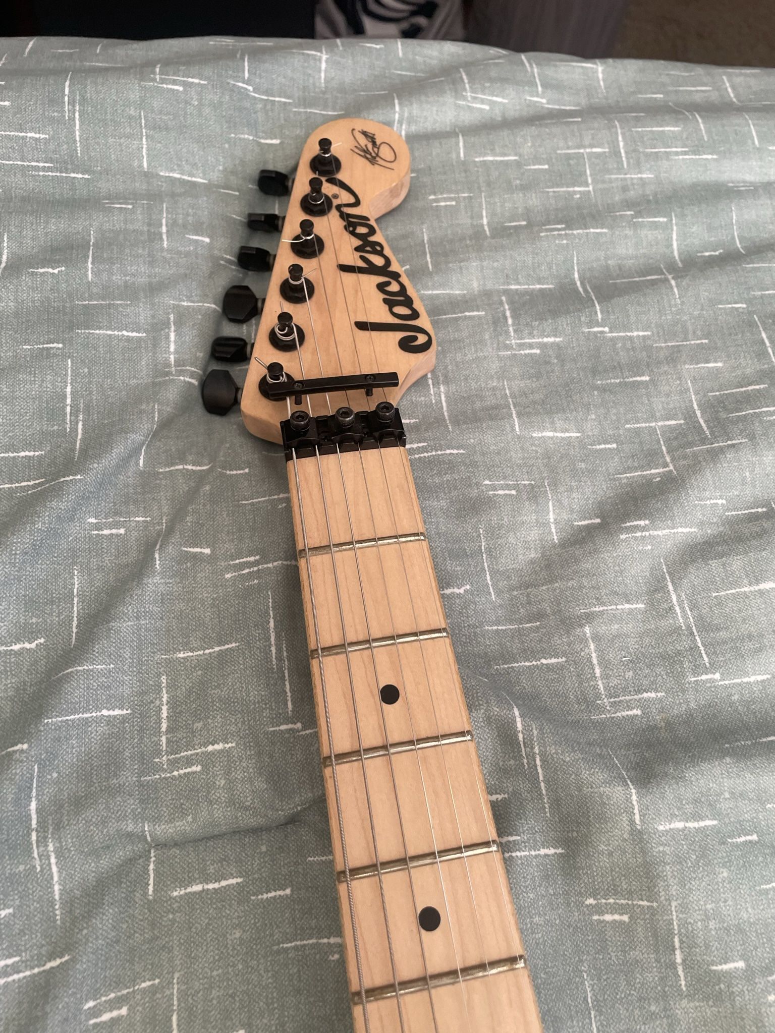 Adrian Smith Jackson San Dimas Transparent Green Strat