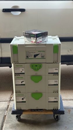 Festool Rotex Sander Lot - RO 125 FEQ, RO 90 DX, RAS 115 + Systainers & Abrasives