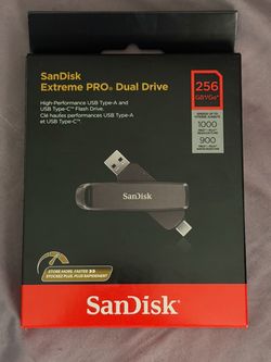 SanDisk Extreme PRO 256GB Dual Drive (USB-A & USB-C)