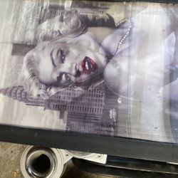 Holographic, Marilyn Monroe framed art