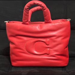 Red Pillow top coach bag