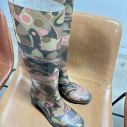 Emilio Pucci Rain Boots Size 37