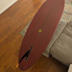 6'6 Surfboard Russell Like New Single Fin Custom 
