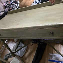 antique desk and chair