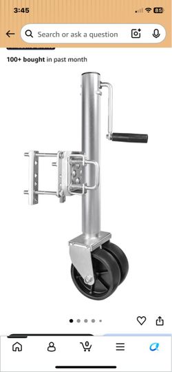 Swing back trailer jack