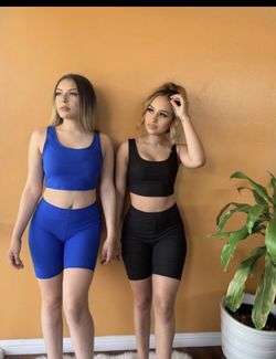 Biker shorts set