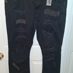 Men's Black Jeans Size 48