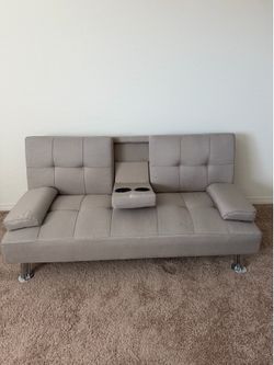 Convertible Beige Sofa