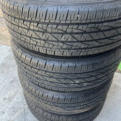 225/65/17 used Firestone tires 80% life left 225/65r17 Llantas Usadas con 80% de Vida