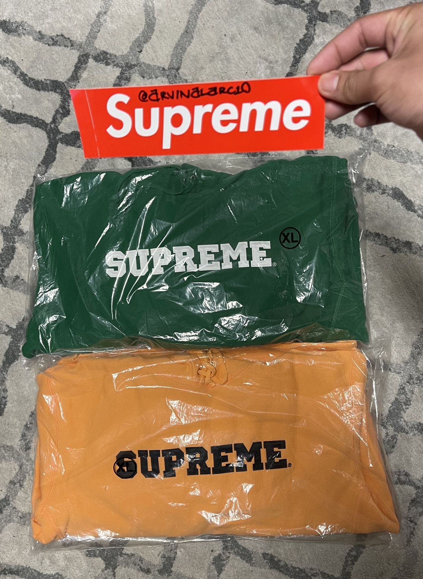 Selling Supreme Collegiate Hoodie both Brandnew And  XL