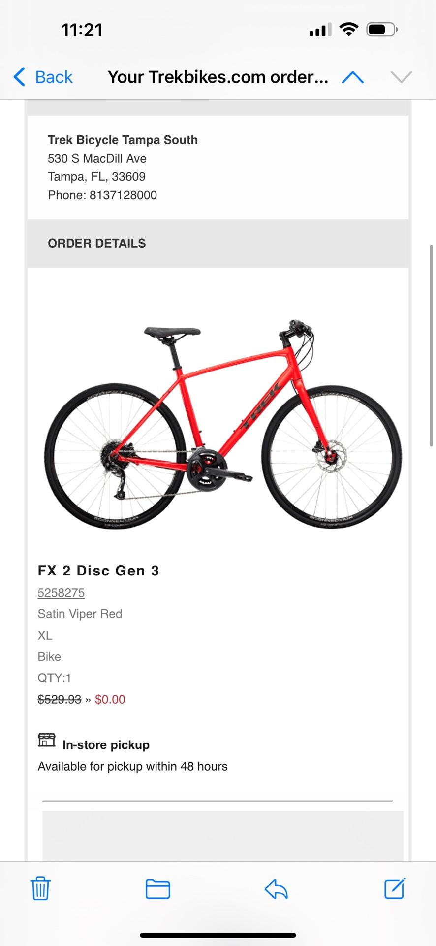 Trek Bike FX 2 (XL) + Free Accessories