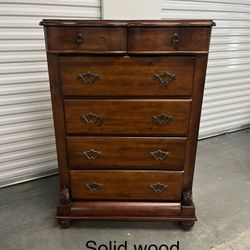 Antique Solid Wood Chest Dresser 