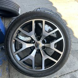 Used Set Of Wheels And Tires Size 22 For Chevy