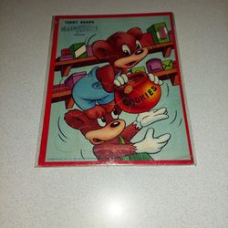 EXTREMELY RARE VINTAGE TERRY BEARS TERRY TOON PUZZLE  BAGGED AND BOARDED 