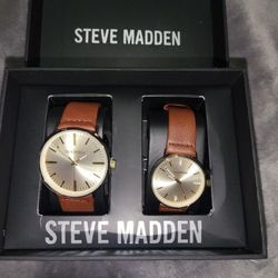 STEVE MADDEN His & Hers Matching Watch Set