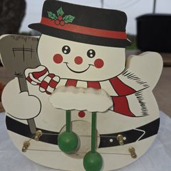 Rare 1989 "Frosty" Snowman Hanging Harp