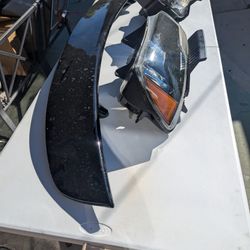 Dodge Charger Front Head Lights Assembly + Spoiler 