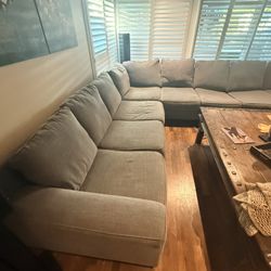 Large Couch With Chase For Sale