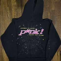 sp5der hoodie v1 black