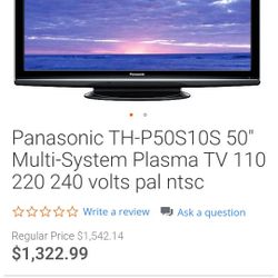 50 Inch PLASMA TV