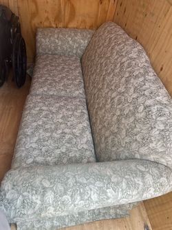 Vintage floral print couch