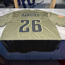 NWT Men’s Nike Saquon Barkley Military Veteran’s Day Jersey Large Eagles