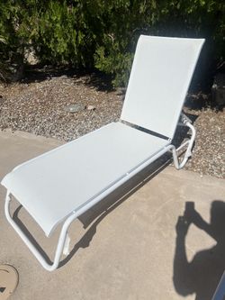 Telescope sling chaise lounge