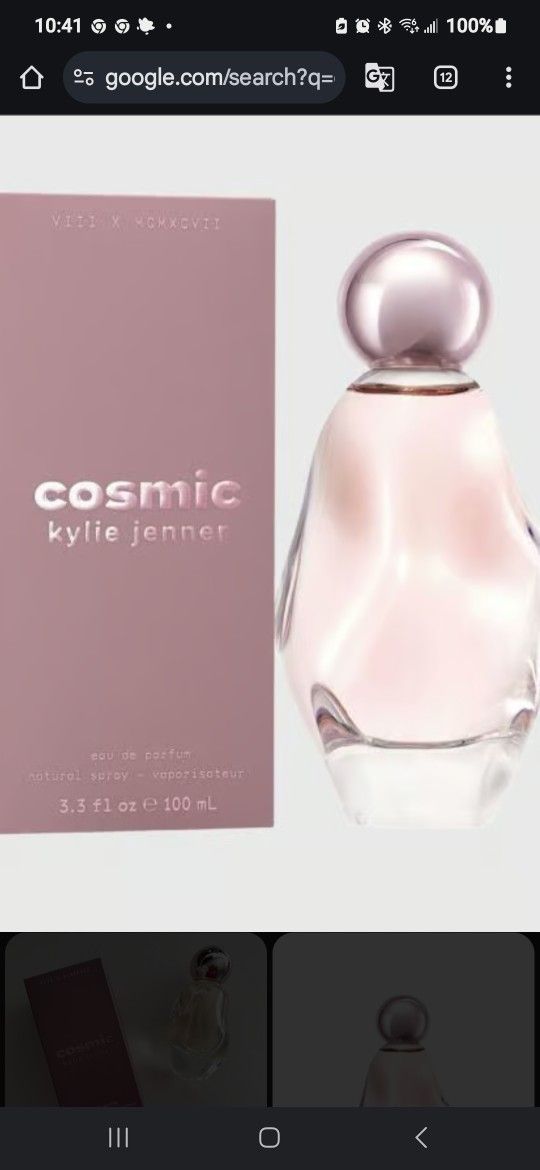 New! Sealed Cosmic By Kylie Jenner 3.3 Oz Eau De Parfum