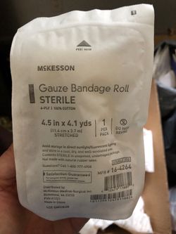 Sterile gauze bandage roll