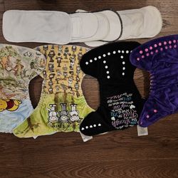 One Size Custom Cloth Diapers With Extra Inserts